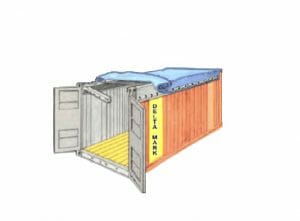 Open Top Shipping Container tarps