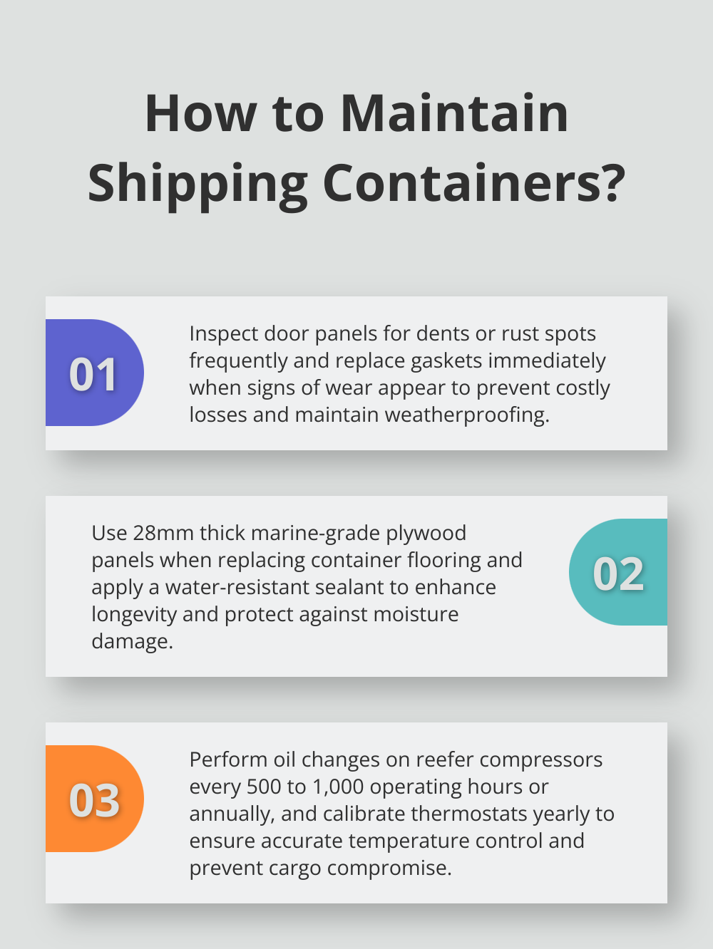 Infographic: How to Maintain Shipping Containers?